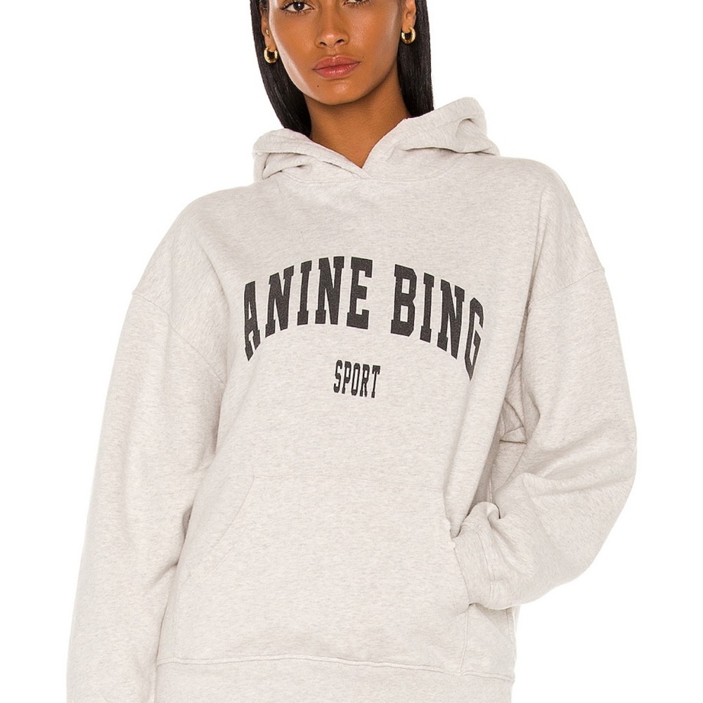 Anine Bing Sport Hoodie in Gray